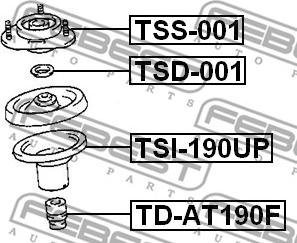 Febest TSS-001 - Rulment sarcina suport arc parts5.com