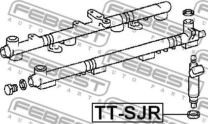 Febest TT-SJR - Seal, injector holder parts5.com