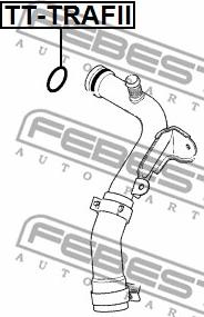 Febest TT-TRAFII - Прокладка, фланец охлаждающей жидкости parts5.com