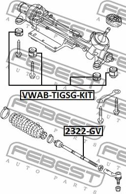 Febest VWAB-TIGSG-KIT - Suport, caseta directie parts5.com