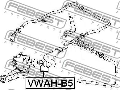 Febest VWAH-B5 - Furtun,aerisire bloc motor parts5.com