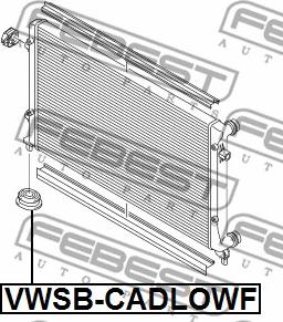 Febest VWSB-CADLOWF - Suport radiator parts5.com