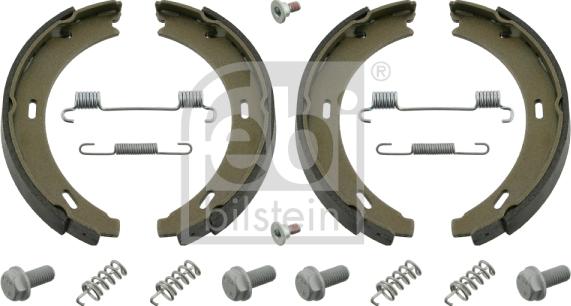 Febi Bilstein 02100 - Σετ σιαγόνων φρένων, χειρόφρενο parts5.com