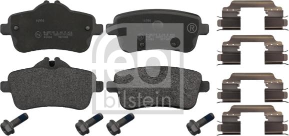 Febi Bilstein 16990 - Set placute frana,frana disc parts5.com