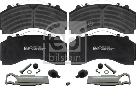 Febi Bilstein 16997 - Sada brzdových platničiek kotúčovej brzdy parts5.com