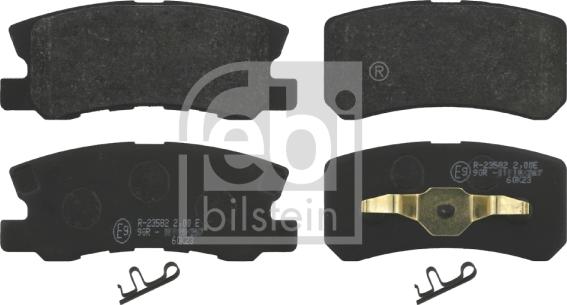 Febi Bilstein 16583 - Bremsbelagsatz, Scheibenbremse parts5.com