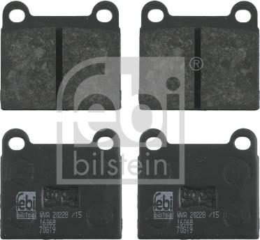 Febi Bilstein 16068 - Brake Pad Set, disc brake parts5.com