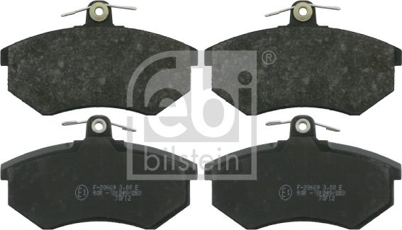 Febi Bilstein 16078 - Set placute frana,frana disc parts5.com