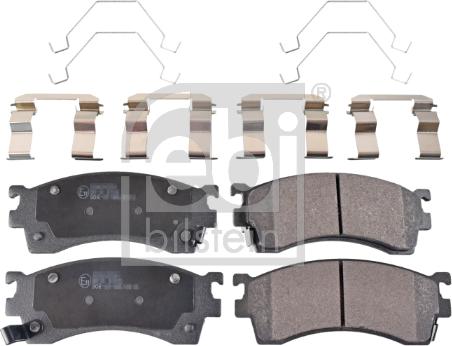 Febi Bilstein 16198 - Brake Pad Set, disc brake parts5.com