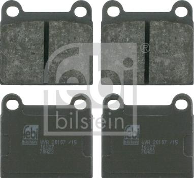 Febi Bilstein 16127 - Brake Pad Set, disc brake parts5.com