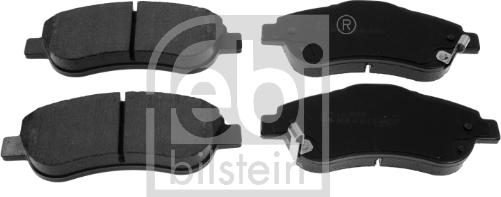 Febi Bilstein 16806 - Bremsbelagsatz, Scheibenbremse parts5.com