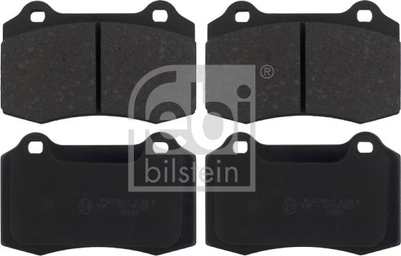 Febi Bilstein 16887 - Brake Pad Set, disc brake parts5.com