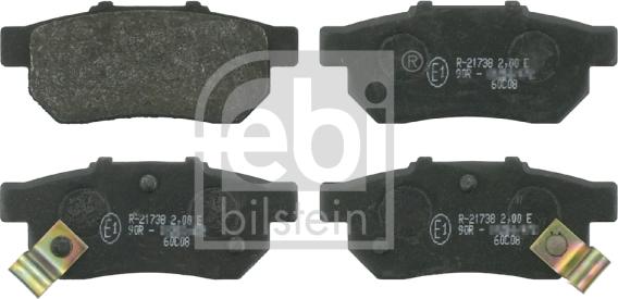 Febi Bilstein 16301 - Zestaw klocków hamulcowych, hamulce tarczowe parts5.com