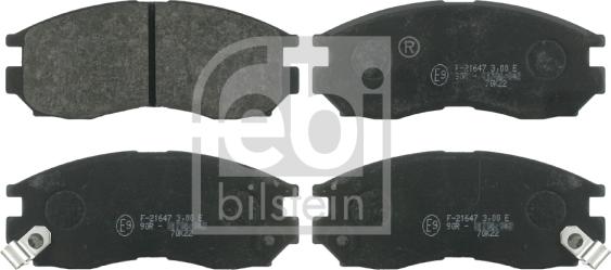 Febi Bilstein 16327 - Тормозные колодки, дисковые, комплект parts5.com