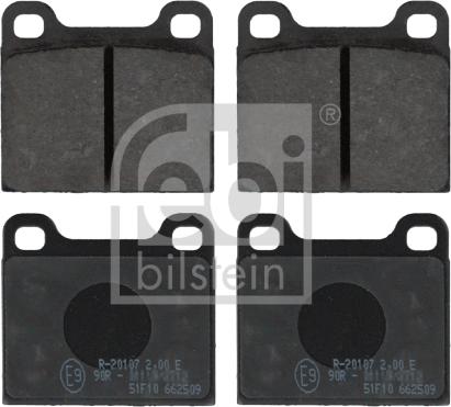 Febi Bilstein 16290 - Brake Pad Set, disc brake parts5.com