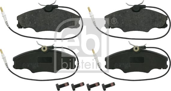 Febi Bilstein 16221 - Brake Pad Set, disc brake parts5.com