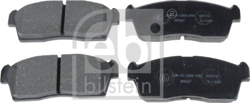 Febi Bilstein 16740 - Komplet kočnih obloga, disk kočnica parts5.com