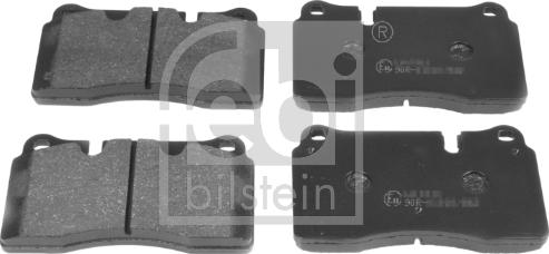 Febi Bilstein 16734 - Zestaw klocków hamulcowych, hamulce tarczowe parts5.com