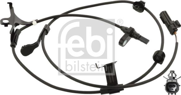 Febi Bilstein 107184 - Czujnik, prędkość obrotowa koła parts5.com