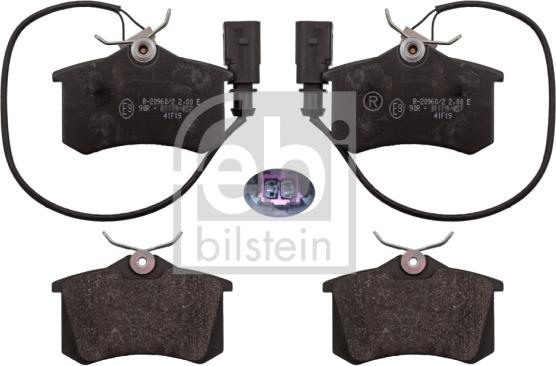 Febi Bilstein 116018 - Piduriklotsi komplekt,ketaspidur parts5.com