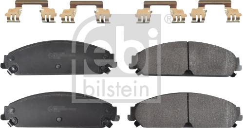 Febi Bilstein 116112 - Brake Pad Set, disc brake parts5.com