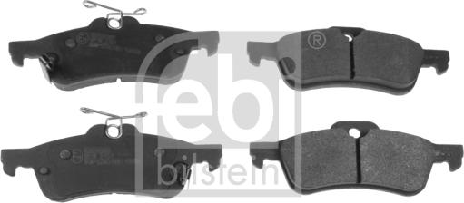 Febi Bilstein 116283 - Zestaw klocków hamulcowych, hamulce tarczowe parts5.com