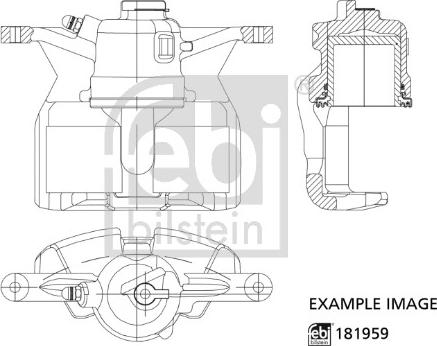 Febi Bilstein 181959 - Etrier frana parts5.com