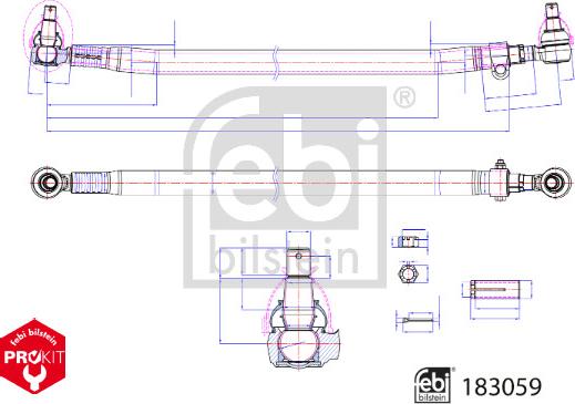 Febi Bilstein 183059 - Bara directie parts5.com