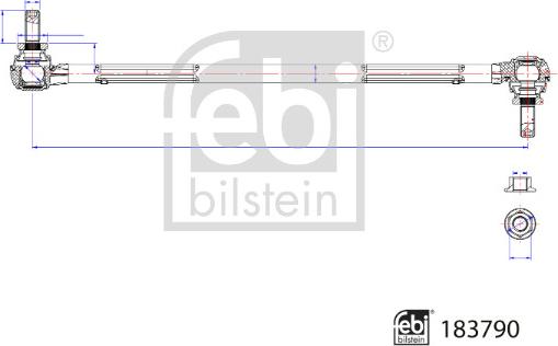 Febi Bilstein 183790 - Demir / kol, stabilizatör parts5.com