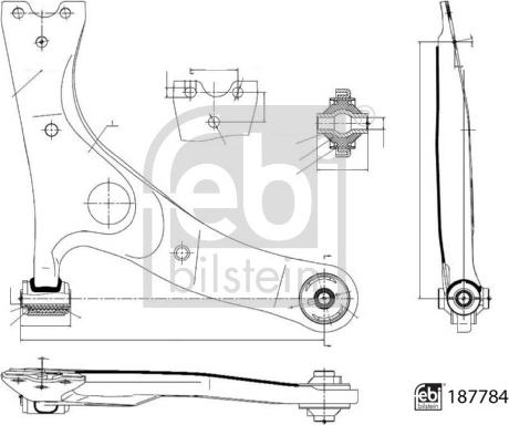 Febi Bilstein 187784 - Track Control Arm parts5.com