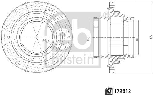 Febi Bilstein 179812 - Πλήμνη τροχού parts5.com