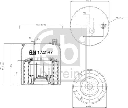 Febi Bilstein 174067 - Маншон, въздушно окачване parts5.com