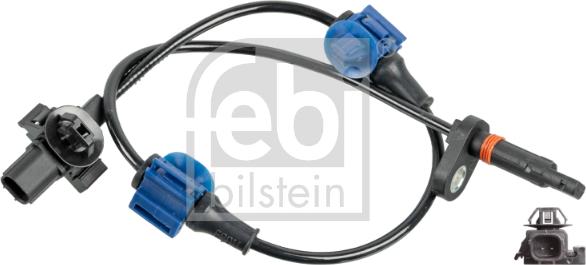 Febi Bilstein 176666 - Sensor, revoluciones de la rueda parts5.com