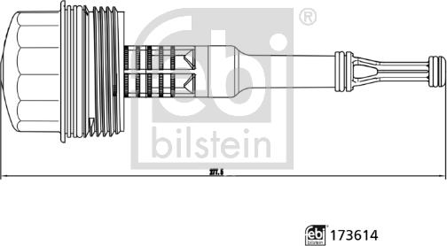 Febi Bilstein 173614 - Kryt, pouzdro olejového filtru parts5.com