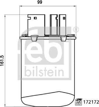 Febi Bilstein 172172 - Filtru combustibil parts5.com