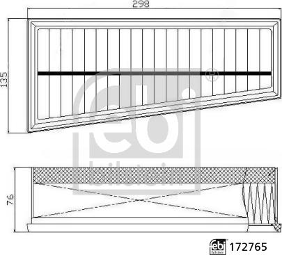 Febi Bilstein 172765 - Air Filter parts5.com