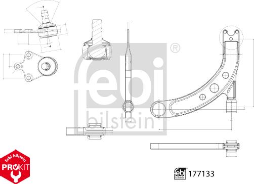 Febi Bilstein 177133 - Track Control Arm parts5.com