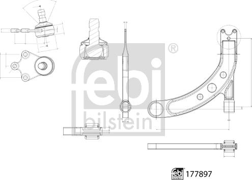 Febi Bilstein 177897 - Brat, suspensie roata parts5.com