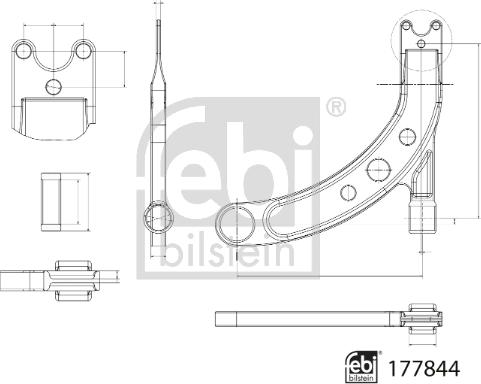 Febi Bilstein 177844 - Brat, suspensie roata parts5.com