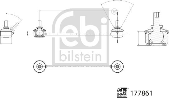 Febi Bilstein 177861 - Stabilisaator,Stabilisaator parts5.com