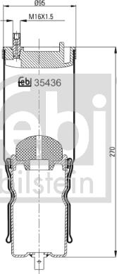 Febi Bilstein 35436 - Rugótömb, vezetőfülke-felfüggesztés parts5.com