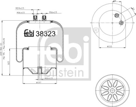 Febi Bilstein 38323 - Körük, havalı süspansiyon parts5.com