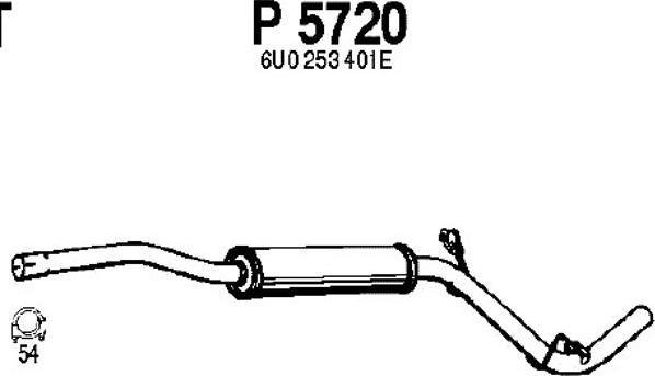 Fenno P5720 - Toba esapamet intermediara parts5.com