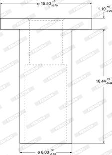 Ferodo 93059 - Zakovica, obloga bobnaste zavore parts5.com