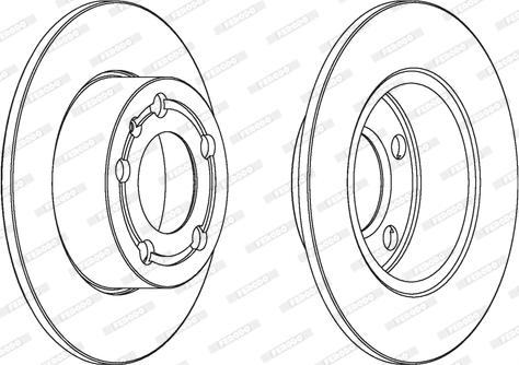 Ferodo DDF929C - Δισκόπλακα parts5.com