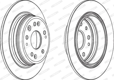 Ferodo DDF1933 - Tarcza hamulcowa parts5.com