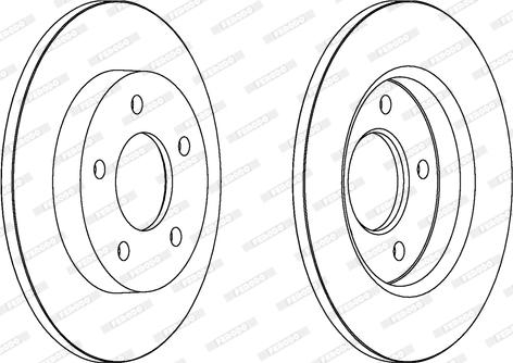 Ferodo DDF1420C - Féktárcsa parts5.com