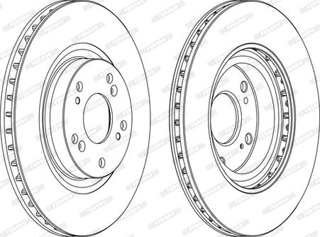 Ferodo DDF1596C - Disc frana parts5.com