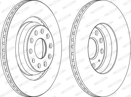 Ferodo DDF1503C - Brzdový kotúč parts5.com