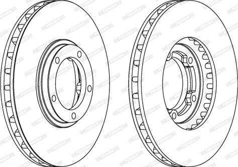 Ferodo DDF1658 - Zavorni kolut parts5.com